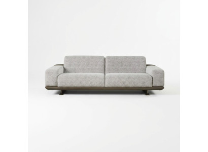 Driepersoonsbank 3-zits gestoffeerde bank Grijs stof Polyester Bankstel Modern