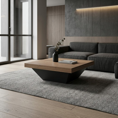 Salontafel Tafel Bijzettafel Woonkamer Bruin Houten tafel Design Meubels
