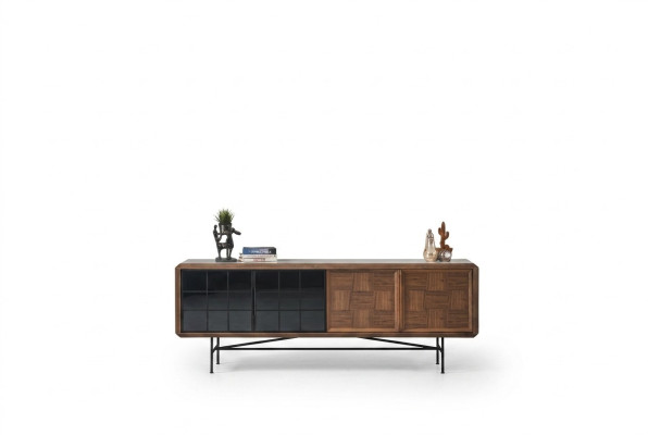 Dressoir Eetkamer Sideboard Ladenkast Hout Bruin Kast Ladenkasten