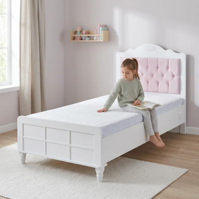 Kinderbed Bed Kinderkamer Kindermeubels Roze Hout Chesterfield