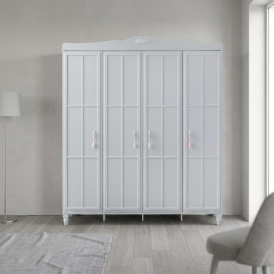 Grote kledingkast kinderkast kast hout wit houten kast modern