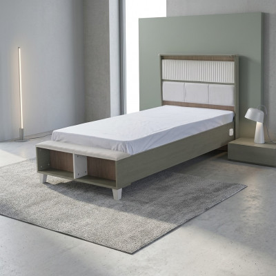 Bedframe Kinderbed Bed kinderkamer kinderkamermeubels Grijs Hout