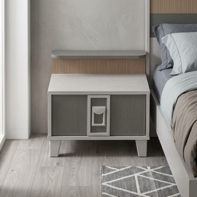 Nachtkastje nachtkastjes consoles hout kinderkamer modern grijs meisje
