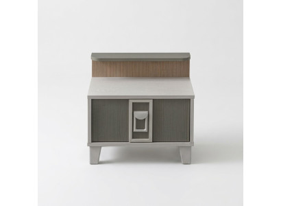 Nachtkastje nachtkastjes consoles hout kinderkamer modern grijs meisje
