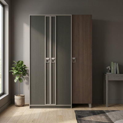 Houten kast kledingkast kinderkast kast hout grijs design
