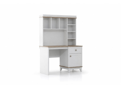Houten bureau planken computerbureau hout wit kinderkamer