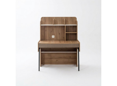Bureautafel Bureau Tafel Computertafel Bruin Kantoor meubels Houten Tafel Planken