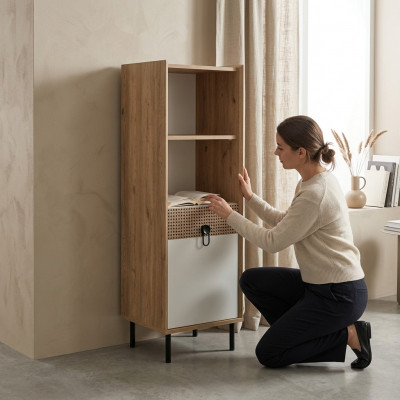 Boekenkast Kast Kantoorrek Houten Houten kast Bruin Kinderkamer
