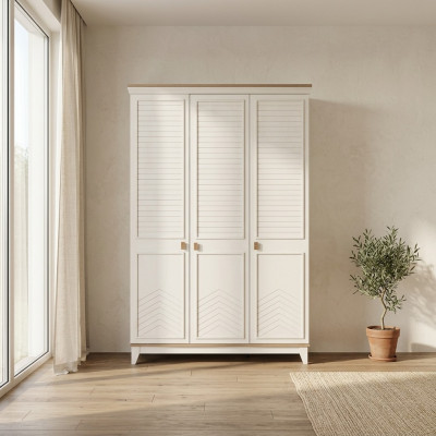 Kinderkast Kledingkast Houten kast Kast Hout Wit Modern