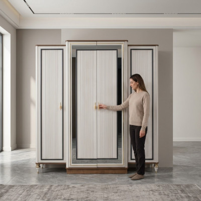 Slaapkamerkast Kledingkast Kinderkast Kast Hout Beige