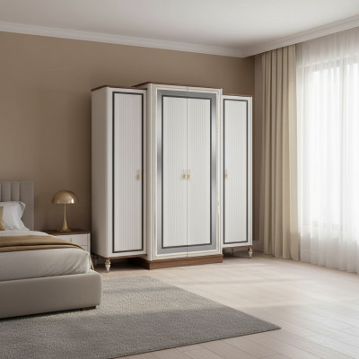 Slaapkamerkast Kledingkast Kinderkast Kast Hout Beige