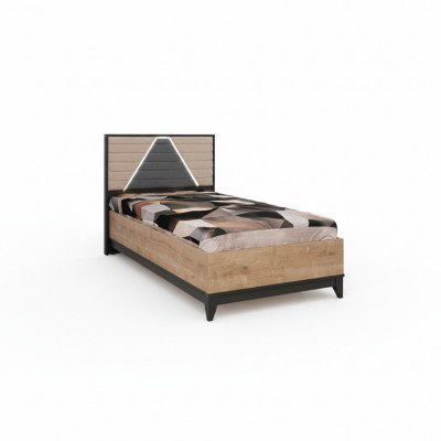 Bed 120 cm kinderbed bedframe kinderkamer bruin hout bedden nieuw