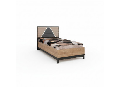 Bed 120 cm kinderbed bedframe kinderkamer bruin hout bedden nieuw
