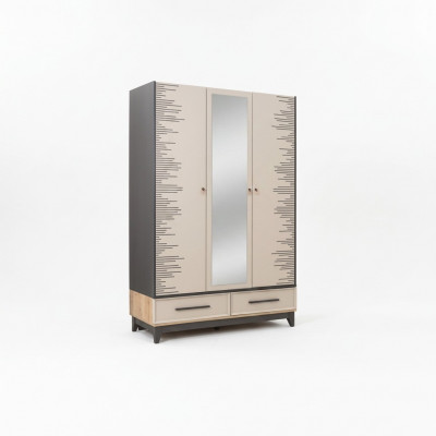 Moderne kledingkast Kinderkast Houten kast Kast Hout Beige