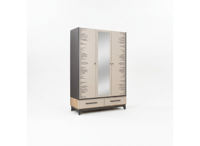 Moderne kledingkast Kinderkast Houten kast Kast Hout Beige