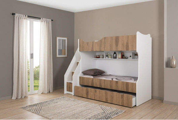 Kinderbed Stapelbed Bed Kindermeubels Wit Set Moderne Kinderen