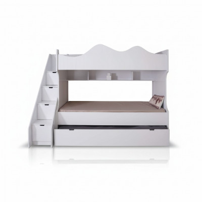 Wit stapelbed kinderbed bed kindermeubels set Moderne kinderen.