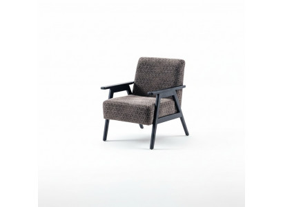 Woonkamer fauteuil eenzitter 1-zits stoffen fauteuil Grijs Klassiek Nieuw   Woonkamer fauteuil, éénzits stoffen fauteuil Grijs, Klassiek, Nieuw