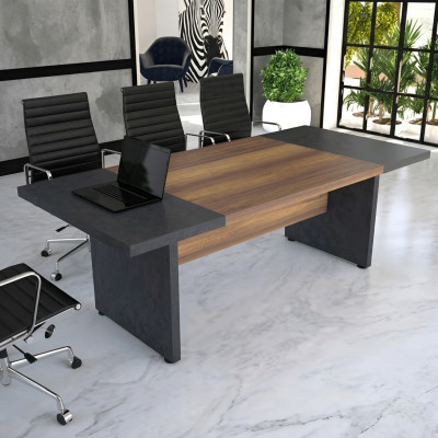 Vergadertafel Vergadertafels Conferentiemeubilair Grote tafel Bruin hout