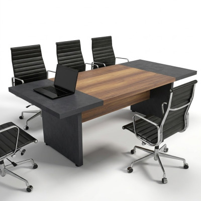 Vergadertafel Vergadertafels Conferentiemeubilair Grote tafel Bruin hout