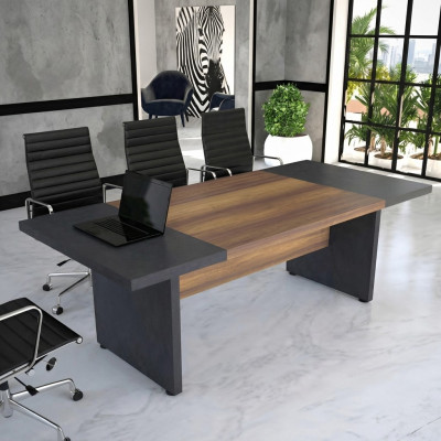 Grote conferentietafel Vergadertafels Conferentiemeubilair Bruin Hout 220