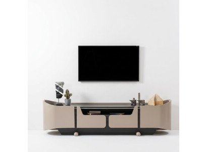 RTV Lowboard TV-standaard woonkamer hout Beige dressoir tafel modern