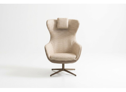 Fauteuil Klassieke fauteuil Cocktail fauteuil Eenpersoons stof Beige Moderne zitplaatsen