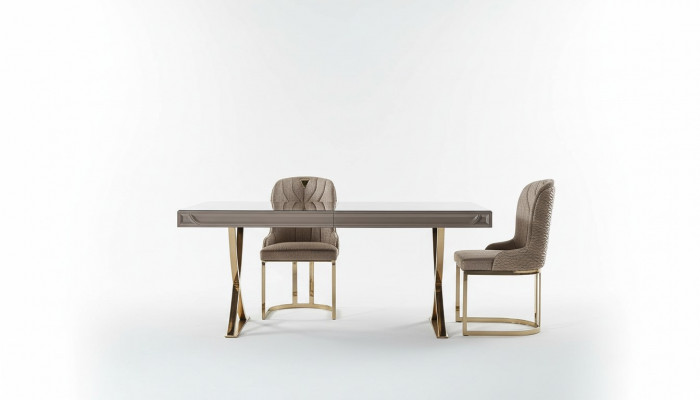 Eettafel Eetgroep Eethoek Eetkamer Hout Bruin Set 7-delig Stoelen Luxe