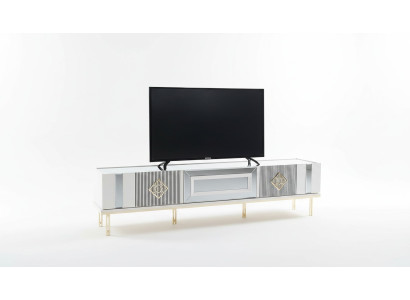 Sideboard RTV Lowboard TV-standaard Hout Wit Woonkamer Tafel Kast
