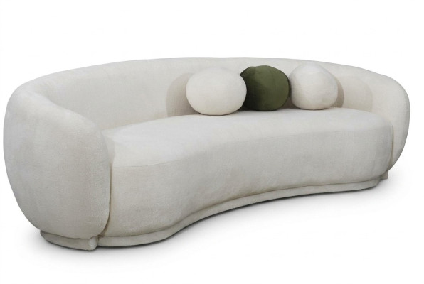 Moderne stoffen bankstel driezitter bank bankstel 3-zits wit stoffen sofa