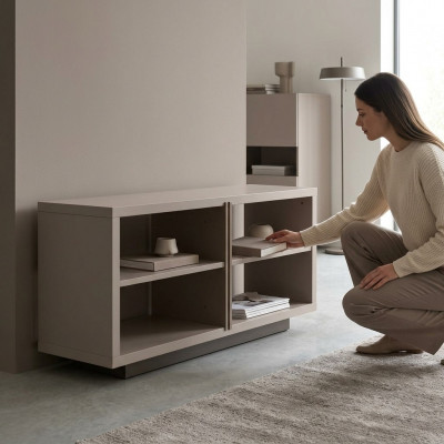Regaal Staand rek Houten rek Huishoudrek Boekenrek Hout Beige Nieuw