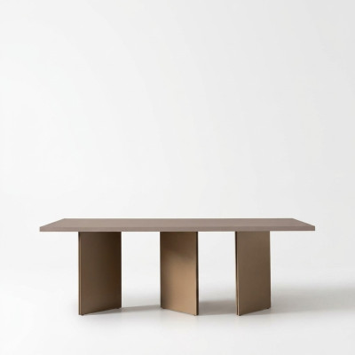 Eettafel eetkamertafel tafel eetkamer hout beige modern meubels tafels