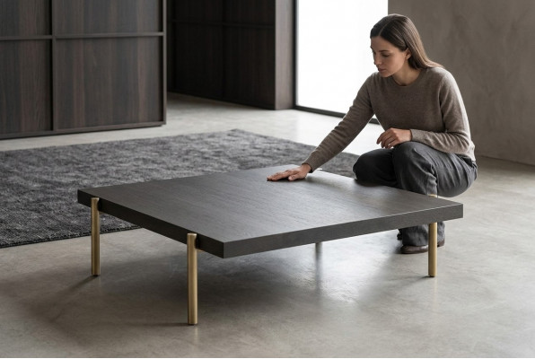 Salontafel Bijzettafel Koffietafel Hout Bruin Moderne Tafel