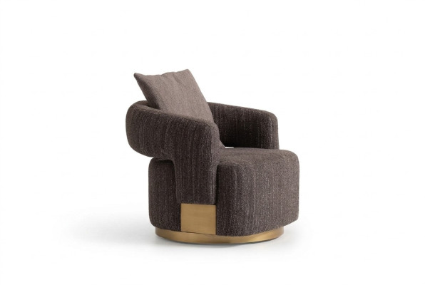 Fauteuil Eenpersoons Zitter Grijs Hout Woonkamer Tv-stoel Relaxstoel