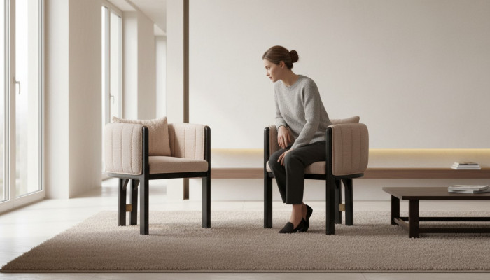 Keukenstoel eetkamerstoel Set stoelen 2-delig Armstoel Groep Beige