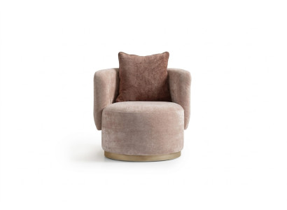 Fauteuil Relaxfauteuil Modern Beige Bekleding Stof Zitter Stoel Ontwerp