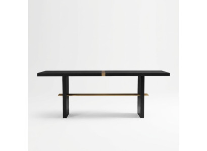 Eettafel Eettafel Tafel Eetkamer Hout Zwart Eetkamermeubels