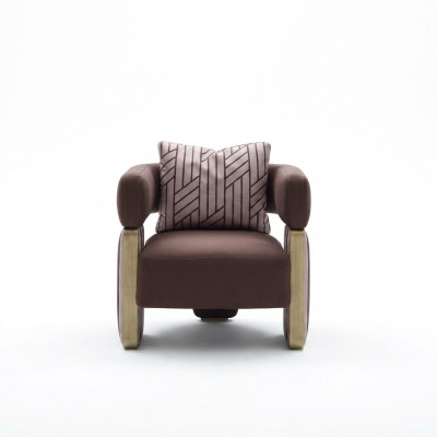 Cocktailstoel Fauteuil Eénzitter Woonkamerclubsessel Wit Stof Zitplaats