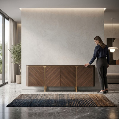 Dressoir Sidetable Ladekast Houten kast Kast Hout Bruin Meubels