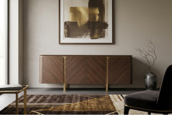 Dressoir Sidetable Ladekast Houten kast Kast Hout Bruin Meubels