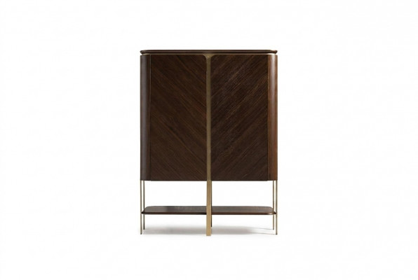 Drankkast Kast Houten kast Houten bar Bruin Drank Ontwerp Flessen