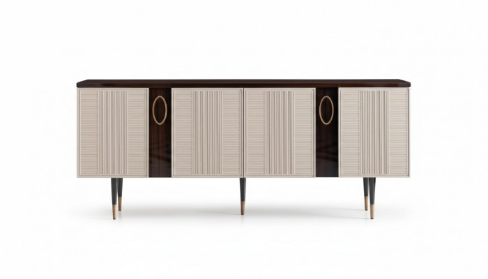 Sideboard Dressoir Ladekast Houten Kast Wit Ontwerp Eetkamer meubels