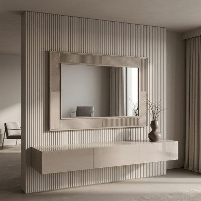 Spiegel Wandspiegel Dekospiegel Flurspiegel Luxus Modern Grau  Spiegel Wandspiegel Decoratieve spiegel Gangspiegel Luxe Modern Grijs