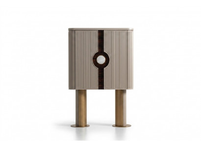 Barschank Drankkast Hout Beige Houten kast Ontwerp Flessenbar