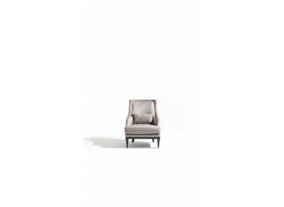 Garnituur Fauteuil Bijzettafel Woonkamer Oorfauteuil Grijs Modern 2-delig