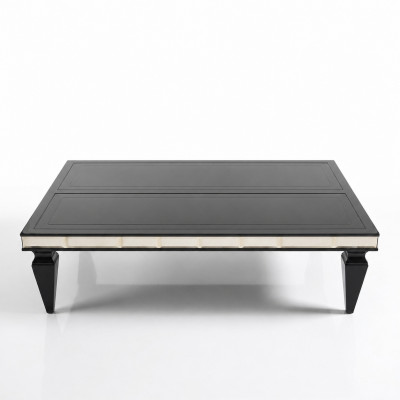 Sofatafel salontafel bijzettafel koffietafel hout woonkamer zwart