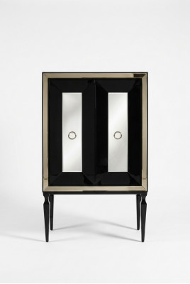 Ontwerp bargkast kast houten kast houten bar zwart drankjes