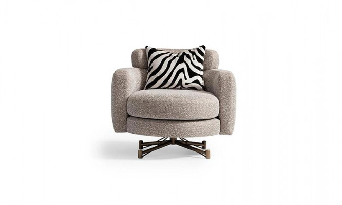 Bankstel Vierzits Fauteuil Stoffen Bank Grijze Beklede Bank Set 3-delig