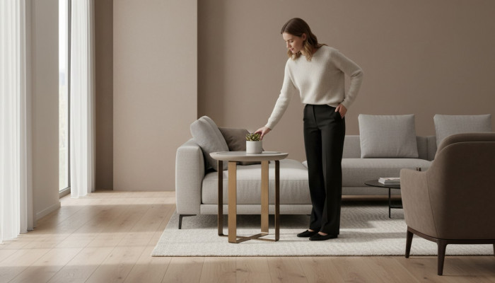 Koffietafel Bijzettafel Salontafel Gouden woonkamer metaal