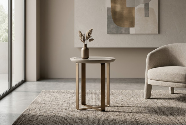 Koffietafel Bijzettafel Salontafel Gouden woonkamer metaal